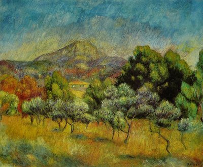 Mont Sainte-Victoire by Pierre Auguste Renoir